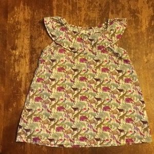 Peek dress in Liberty of London zoo print cotton